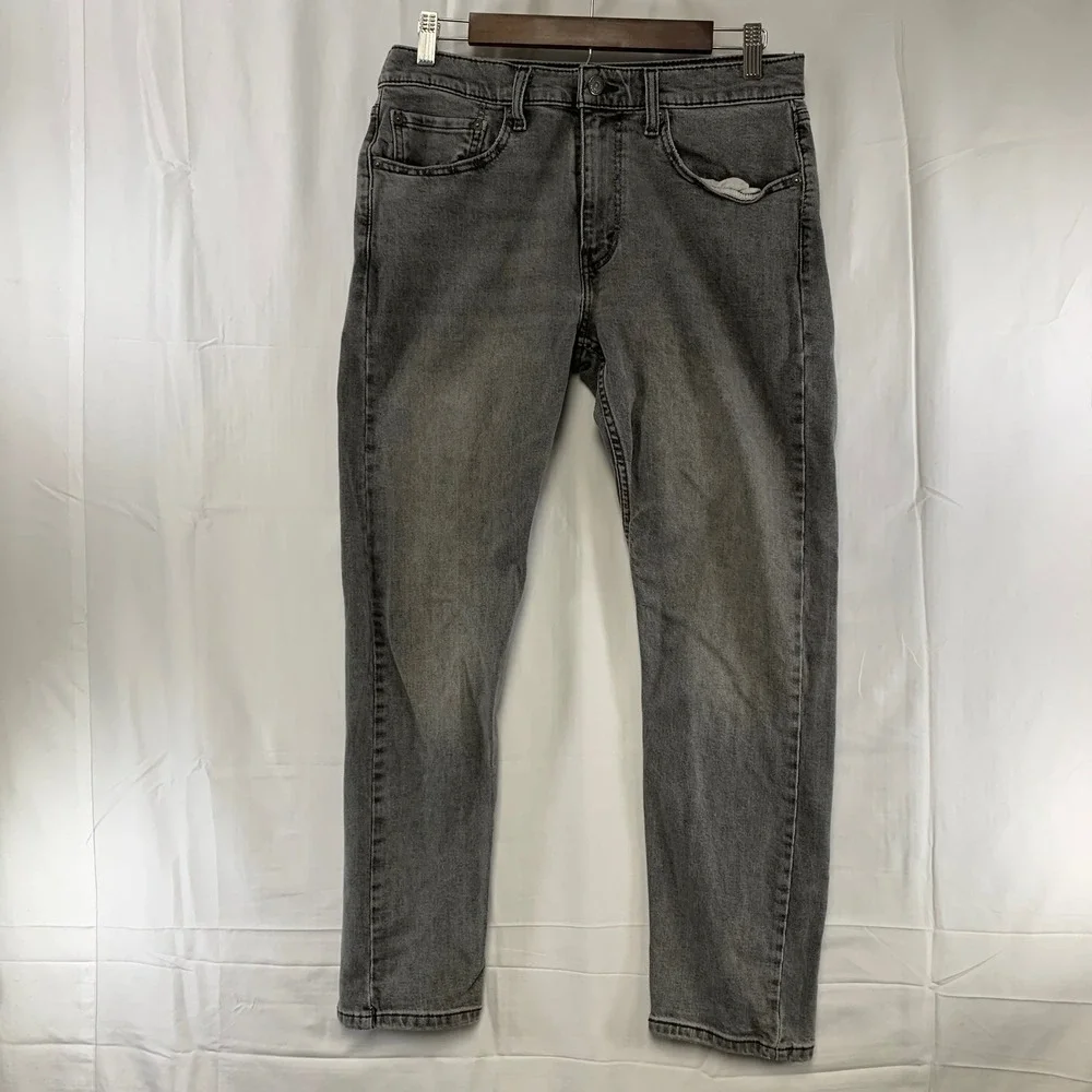 Levi's‎ 502 Taper Jeans Mens 31x30 (30x28)Grey Stretch Denim 502-0342